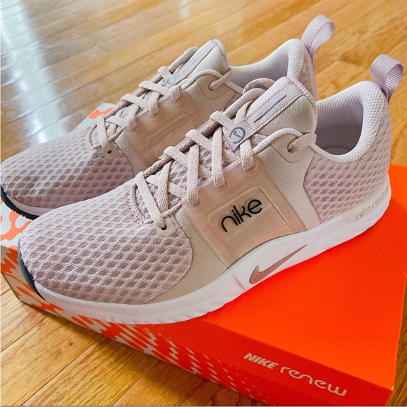 NIB! Nike Renew In-Season TR 10 Training Sneakers 9 Stone Mauve Metallic Silver - Picture 9 of 10